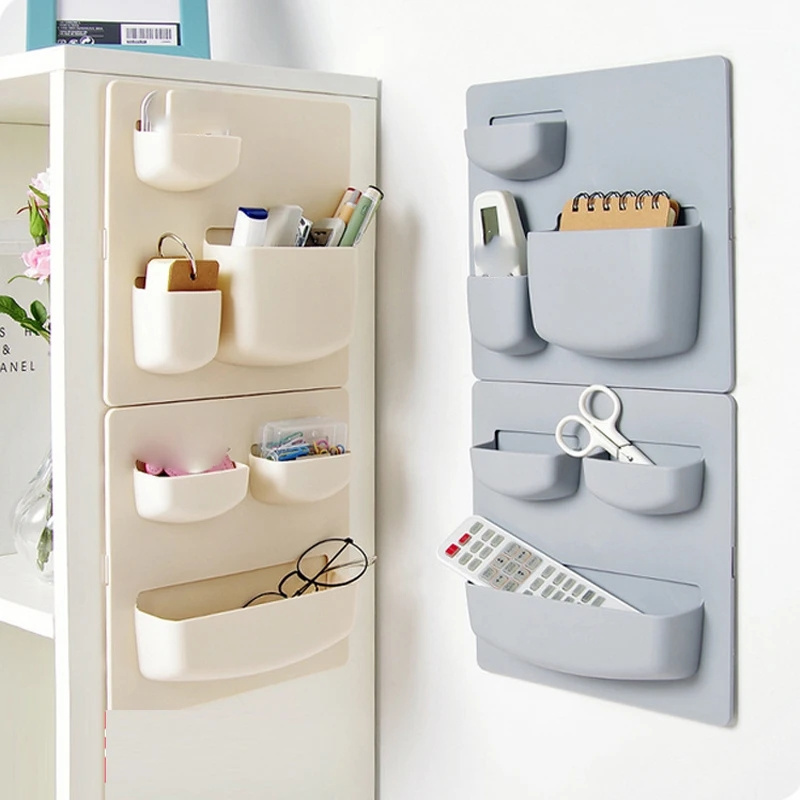 Factory Price Wall Storage Rack Free Punching Kitchen Finishing Shelf Multifunctional Household Sticker Bathroom Wall Rack