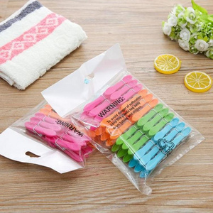 Factory Price 24pcs Pack Laundry Clothespins for Towels Socks Clips for Bed Sheet Hangers Racks Clip Clothes Pin Home Supplies