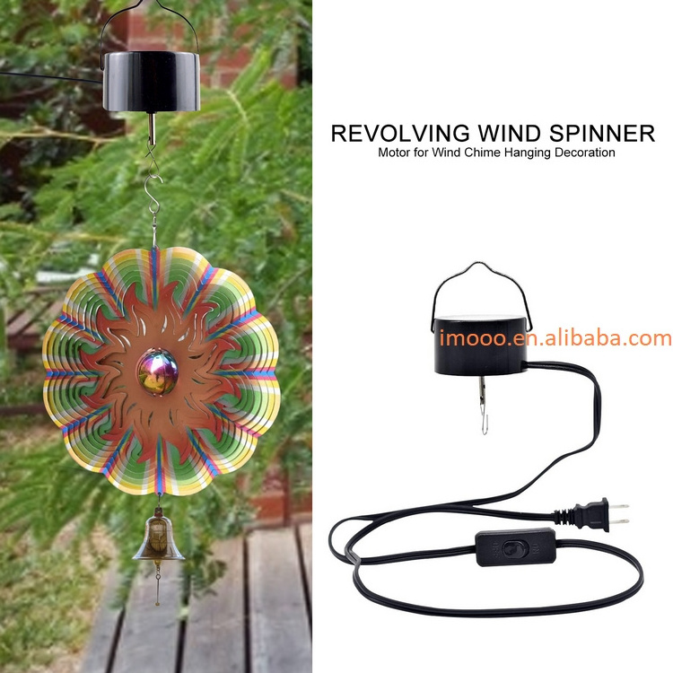 Factory Price Revolving Wind Spinner Motor Wind Chime Hanging Electric Powered Hanging Display Revolve Twist Turn Swirl Motor