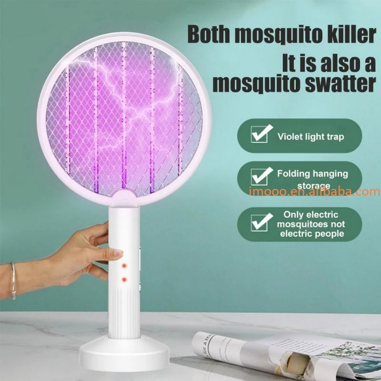 Factory Price Bug Zapper with UV Light 3500V Electric Flies Swatter Killer USB Rechargeable LED Lamp Summer Mosquito Repeller