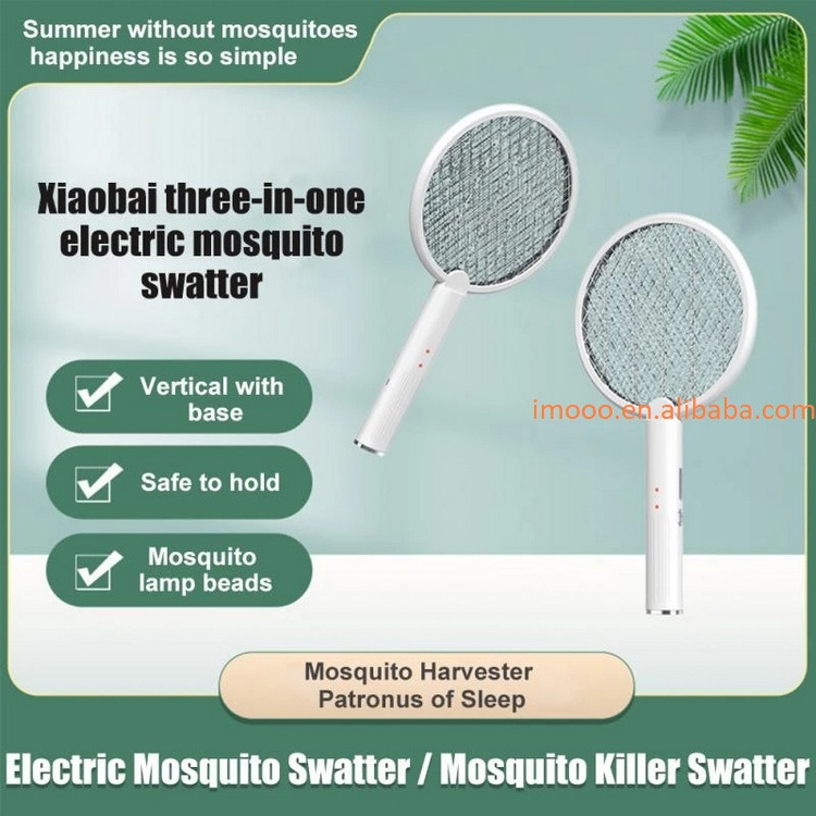 Factory Price Bug Zapper with UV Light 3500V Electric Flies Swatter Killer USB Rechargeable LED Lamp Summer Mosquito Repeller