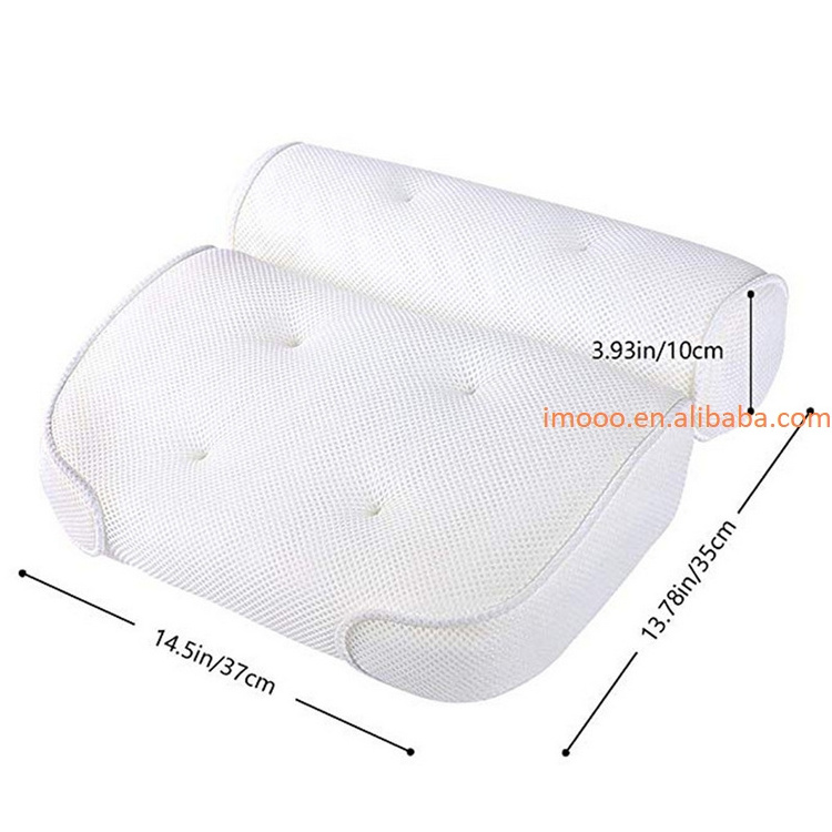 Factory Price Badesofa SPA Bath Pillow Soft Thickened Headrest Bathtub Pillow with Backrest Suction Cup Neck Cushion Badewanne