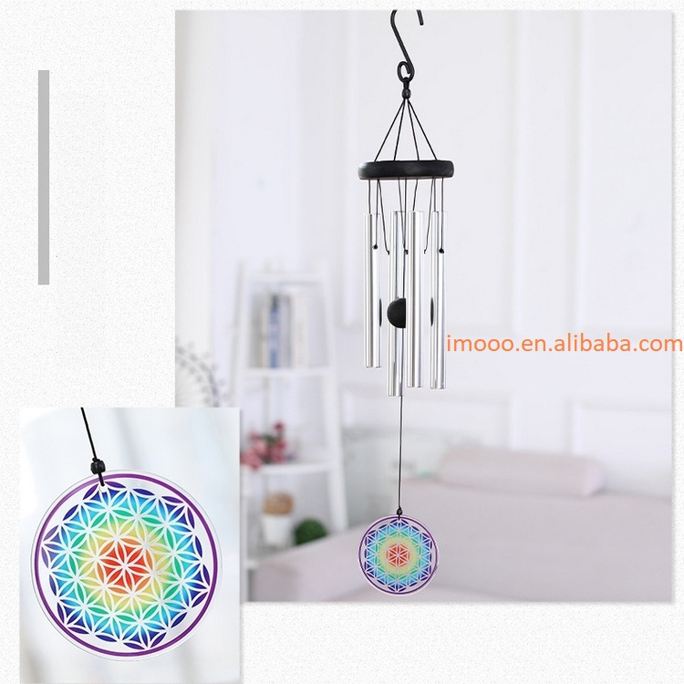 Factory Price 75cm Wind Chimes Metal Wind Bells Handmade Ornament Garden Patio Outdoor Hanging Decor