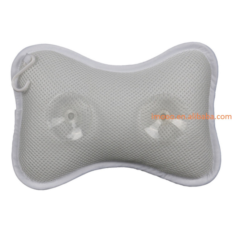 Factory Price Badesofa 3D Mesh Spa Bathtub Headrest Pillow with Suction Cups Non-Slip Cushion Bath Tub Spa Pillow for Neck Back