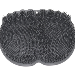 Shower Foot Scrubber Mat with Non Slip Suction Cups Cleans Smooths Exfoliates Massages your Feet Without Bending