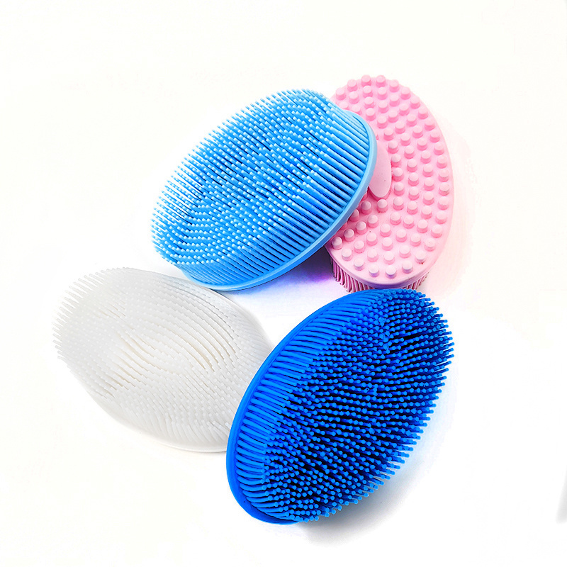 2023 New Body Exfoliating Massage Scrubber Silicone Bath Shower Brush For Baby Women Men