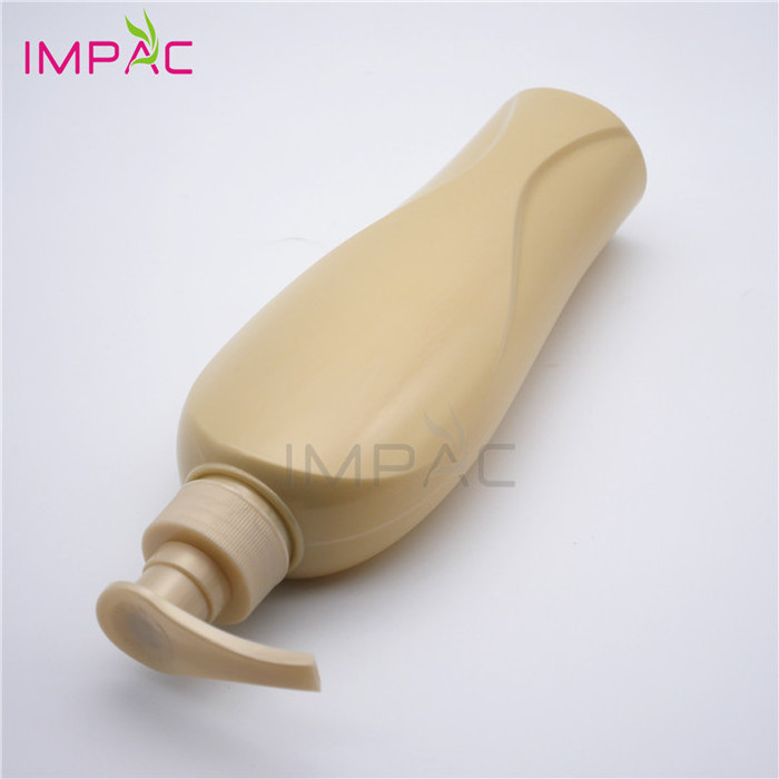 new design PET pump empty yellow plastic 400ml shampoo bottle