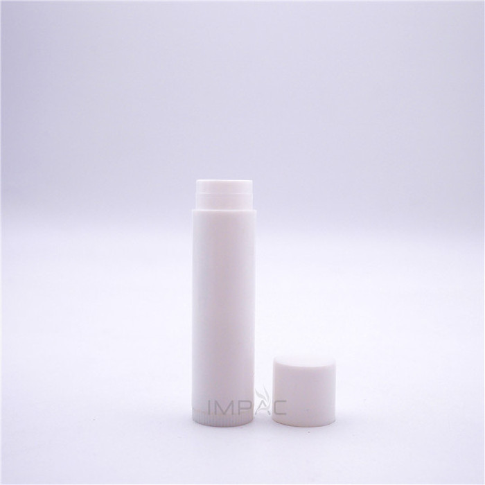 small classic white plastic chapstick fancy lip balm twist tube