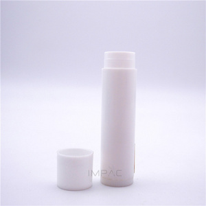 small classic white plastic chapstick fancy lip balm twist tube