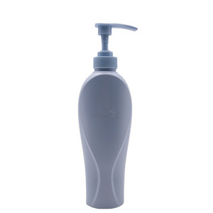 Custom color empty blue 400ml plastic bottles for shampoo hair conditioner with pump