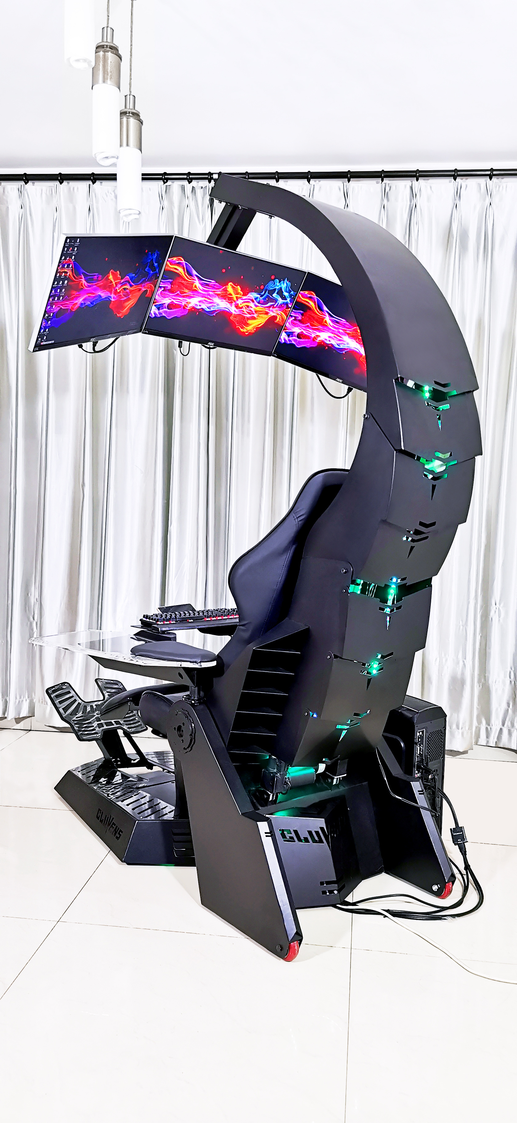 Cluvens unicorn New design Custom Logo Promotion Home Office chair Zero Gravity Gaming Chair with heat and massage cushion