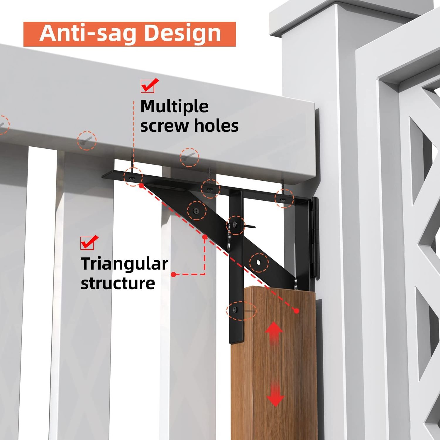 90 Degree Bracket No Sag Frame Kit Wooden Fence Gate Hinges Gate Corner Brace Bracket Gate Hardware