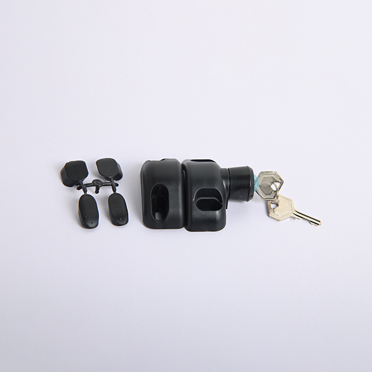 Plastic Nylon PA66 Lockable Gate Hardware Latch Safety Magnetic Butterfly Gate Latch With Key