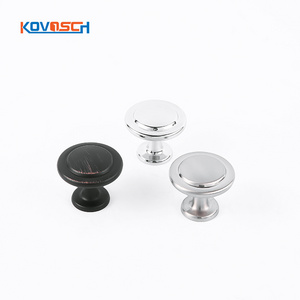 Wholesale Solid Thickened Round Small Single Hole Drawer Knob Zinc Alloy Drawer Pulls And Knobs