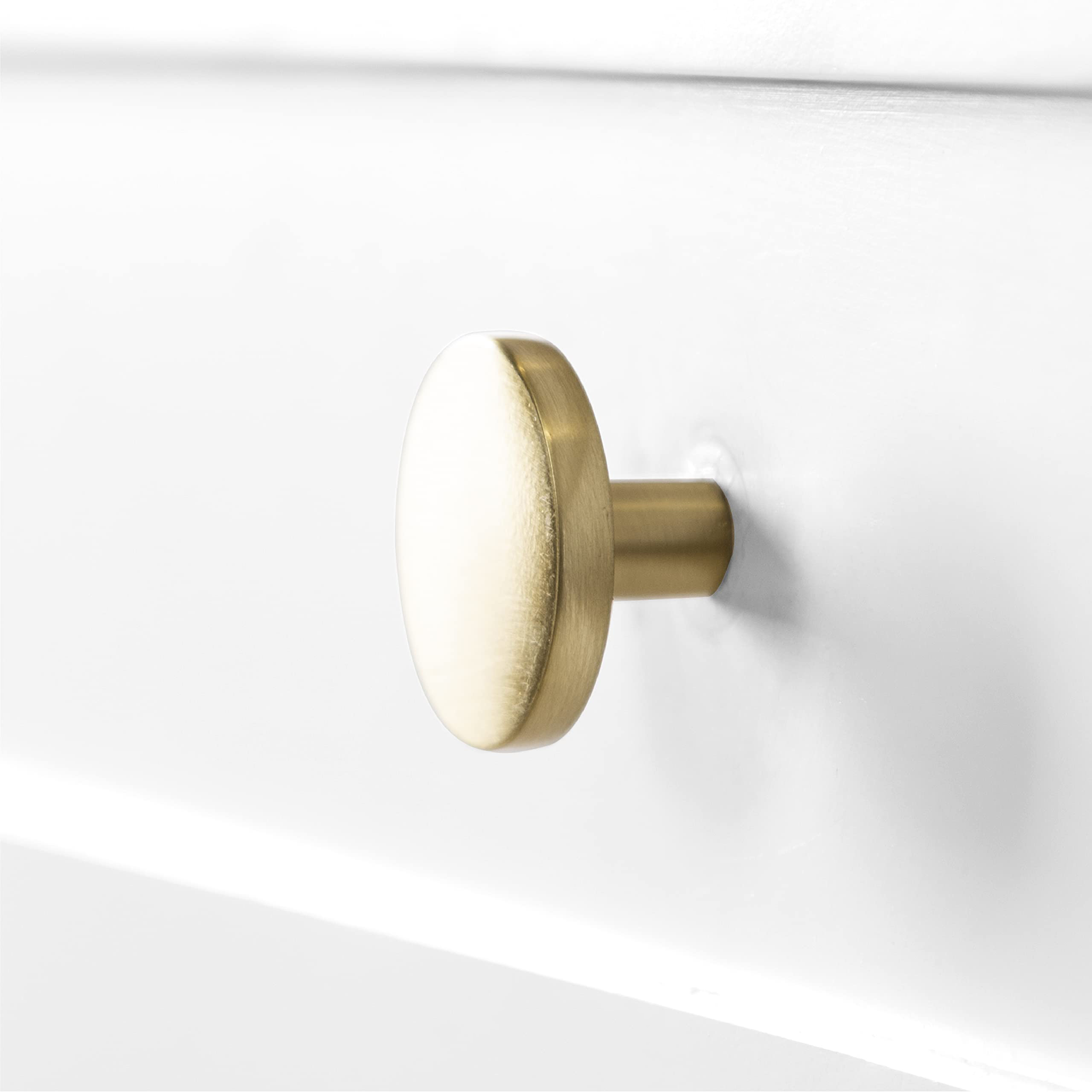 Modern Solid Brass Finish Gold Kitchen Cupboard Hardware Pull Round Brass Cabinet Knobs