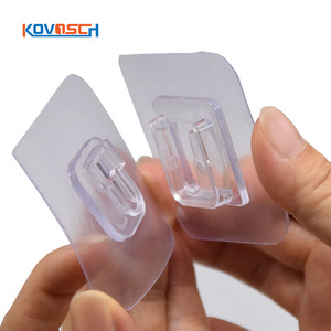 Wholesale Custom Double Sided Adhesive Wall Hooks Wall Hanger Transparent Suction Cup Sucker Hook