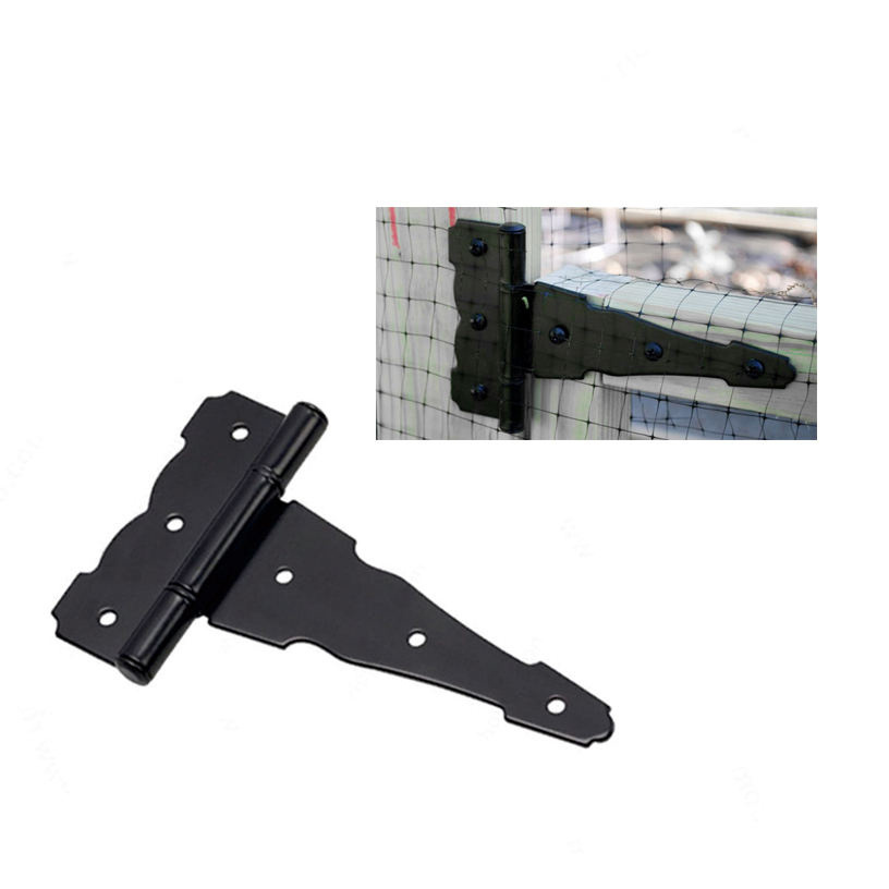 Black Gate Hinges  Heavy Duty Iron Steel Shed Hinge Barn Door Hinge Gate Hardware