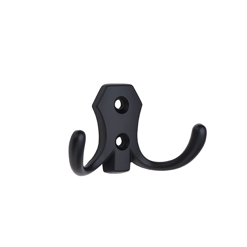 Wholesale Furniture Coat Double Hook Accessories Zinc Alloy Cabinet Wardrobe Hooks  Clothes Hook