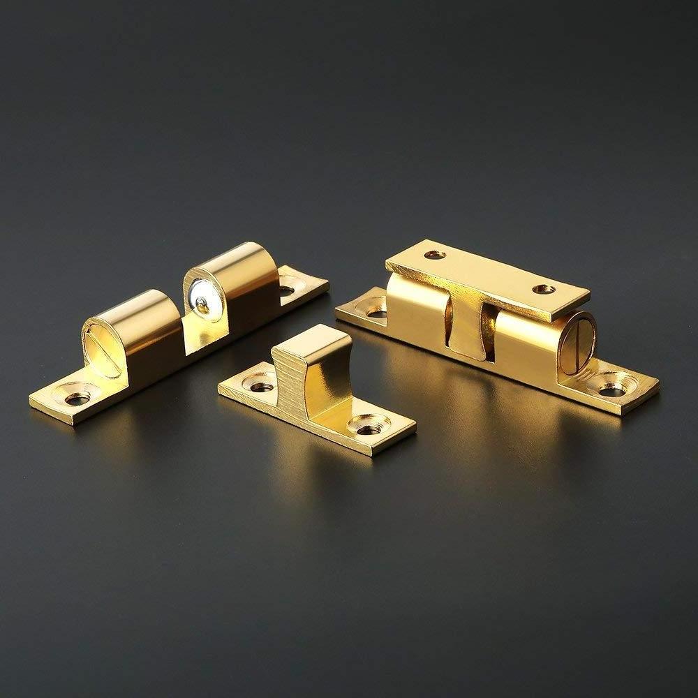 Wholesale 50mm Closet Ball Tension Latch Furniture Cabinet Door Brass Dual Ball Roller Catch Latch