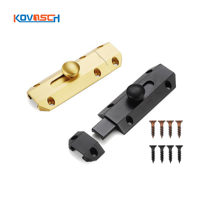 Custom Surface Mounted Plating Wholesale Heavy Duty Gate Security Lock Latch Pure Brass Slide Barrel Door Bolt