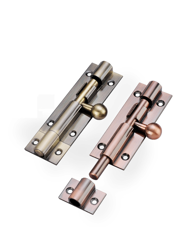 Wholesale Bolt Zinc Alloy Door Latch Lock Custom Color Heavy Duty Gate Slide Gate Barrel Bolt