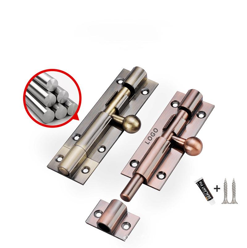 Wholesale Bolt Zinc Alloy Door Latch Lock Custom Color Heavy Duty Gate Slide Gate Barrel Bolt