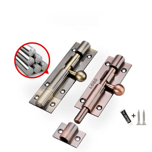 Wholesale Bolt Zinc Alloy Door Latch Lock Custom Color Heavy Duty Gate Slide Gate Barrel Bolt