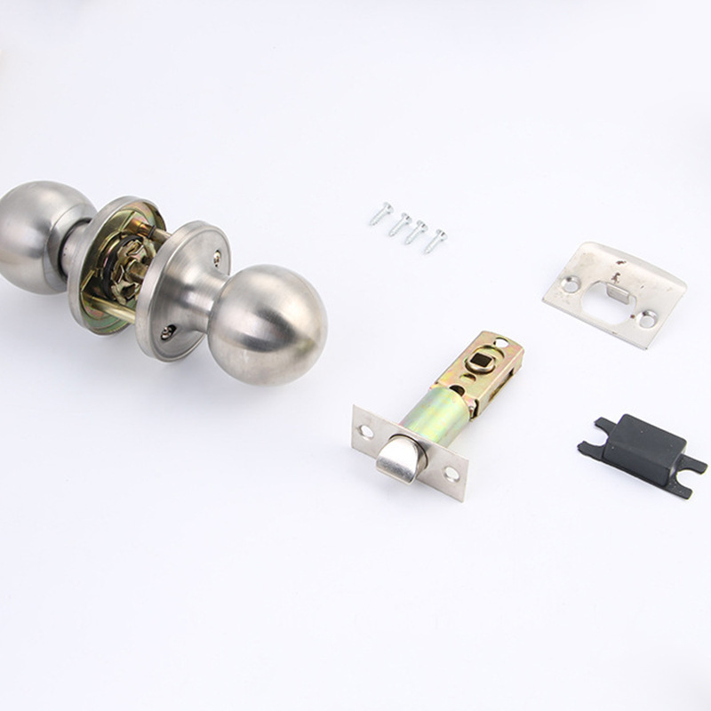 High Quality Commercial Bathroom Bedroom Knob Interior Passage Ball Knob Grade 2 Tubular Door Lock