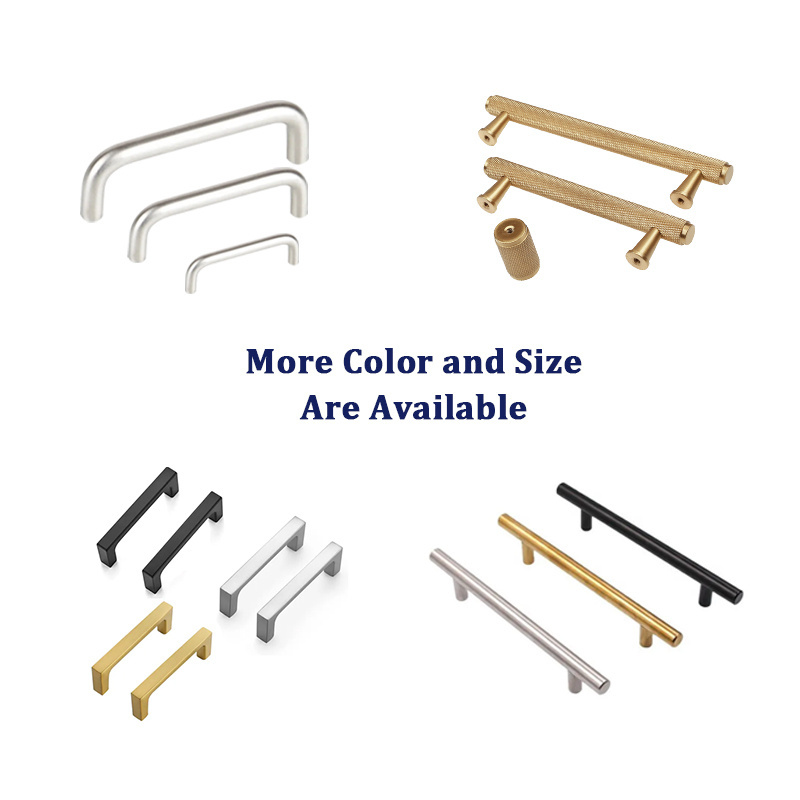 Custom T bar Stainless Steel Cabinet Hollow Square door handles for kitchen cabinet hardware pulls