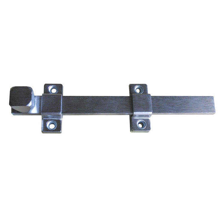 High Quality Sliding Door Latch Bolt Alloy Steel Satin Chrome Plated Finish Door Bolt Lock Heavy Duty Surface Bolt