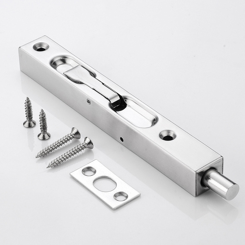 304 Stainless Steel Double Door Lever Action Flush Bolt Security Door Bolt Latch Door Flush Bolts