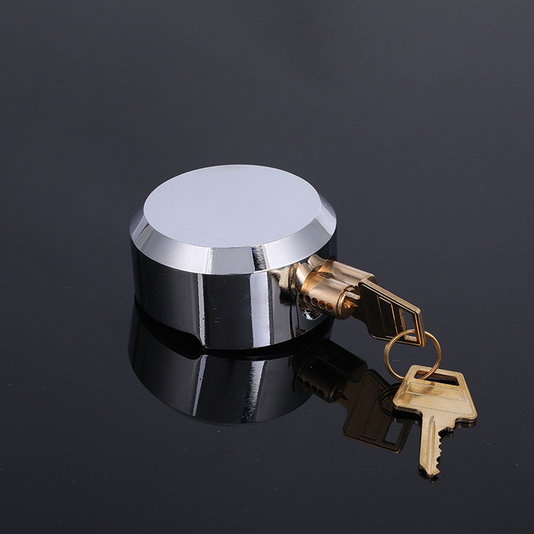 Shackleless Steel Lock 73MM Truck Lock Simple And Easy To Install Steel Hockey Puck Van Lock With Thickness Steel Hasps