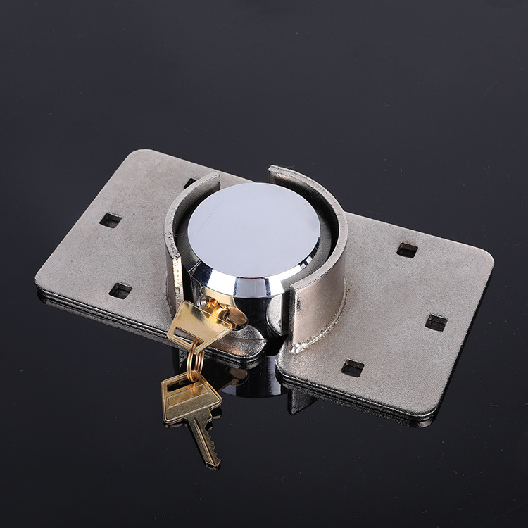 Shackleless Steel Lock 73MM Truck Lock Simple And Easy To Install Steel Hockey Puck Van Lock With Thickness Steel Hasps