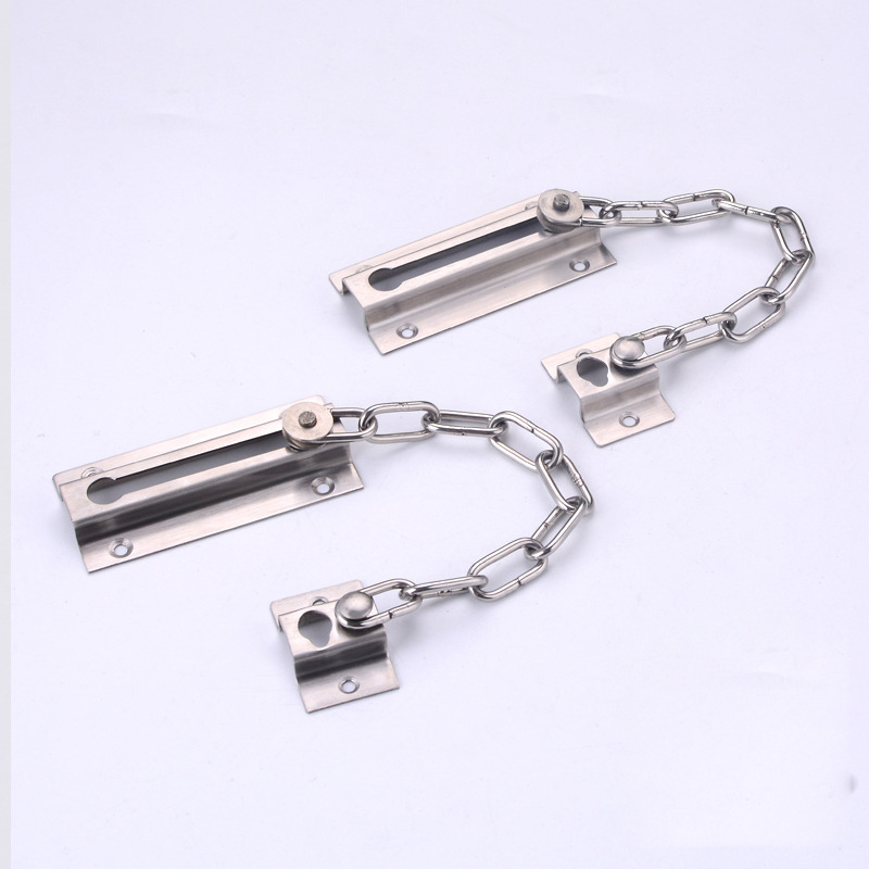 Wholesale Stainless Steel Safety Door Lock Inside Door Child Proof Anti-Theft Latch Lock Chain Lock Door Latch