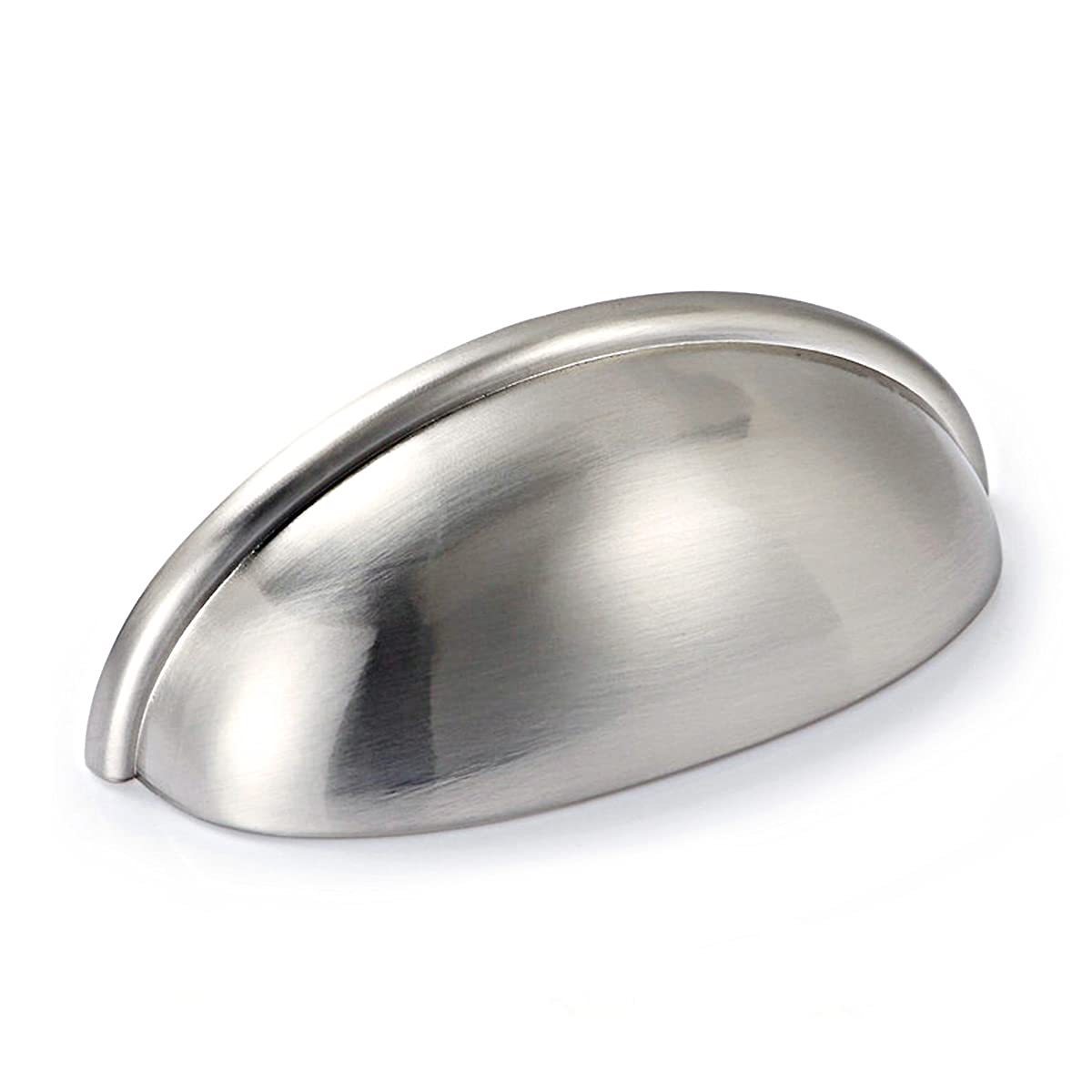 Wholesale High Quality Cup Handles Brushed Satin Nickel Drawer Bin Cup Pulls 3 Inch Hole Centers Cabinet Cup Handle