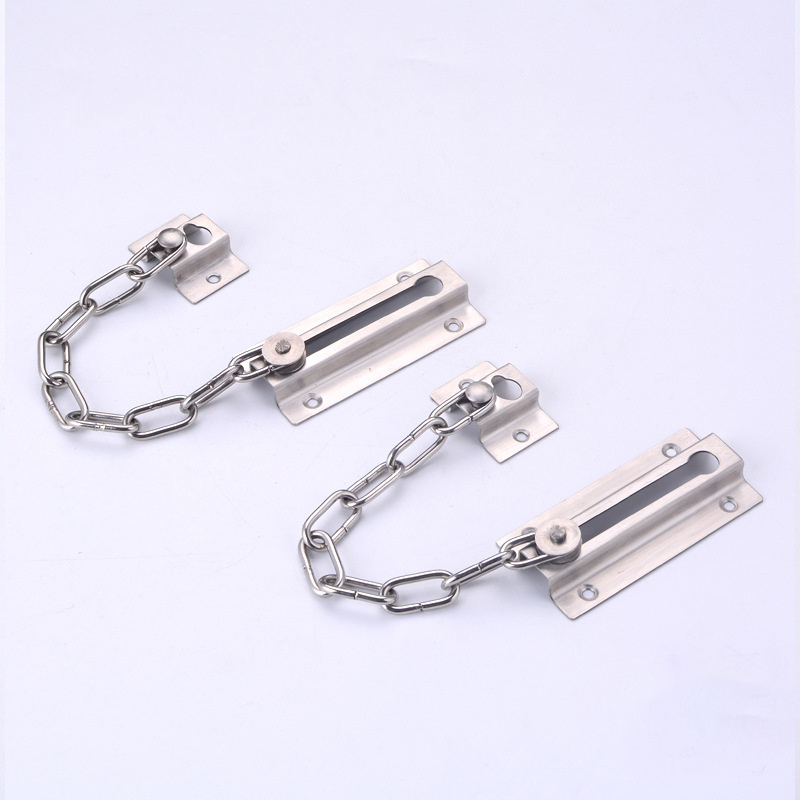 Wholesale Stainless Steel Safety Door Lock Inside Door Child Proof Anti-Theft Latch Lock Chain Lock Door Latch