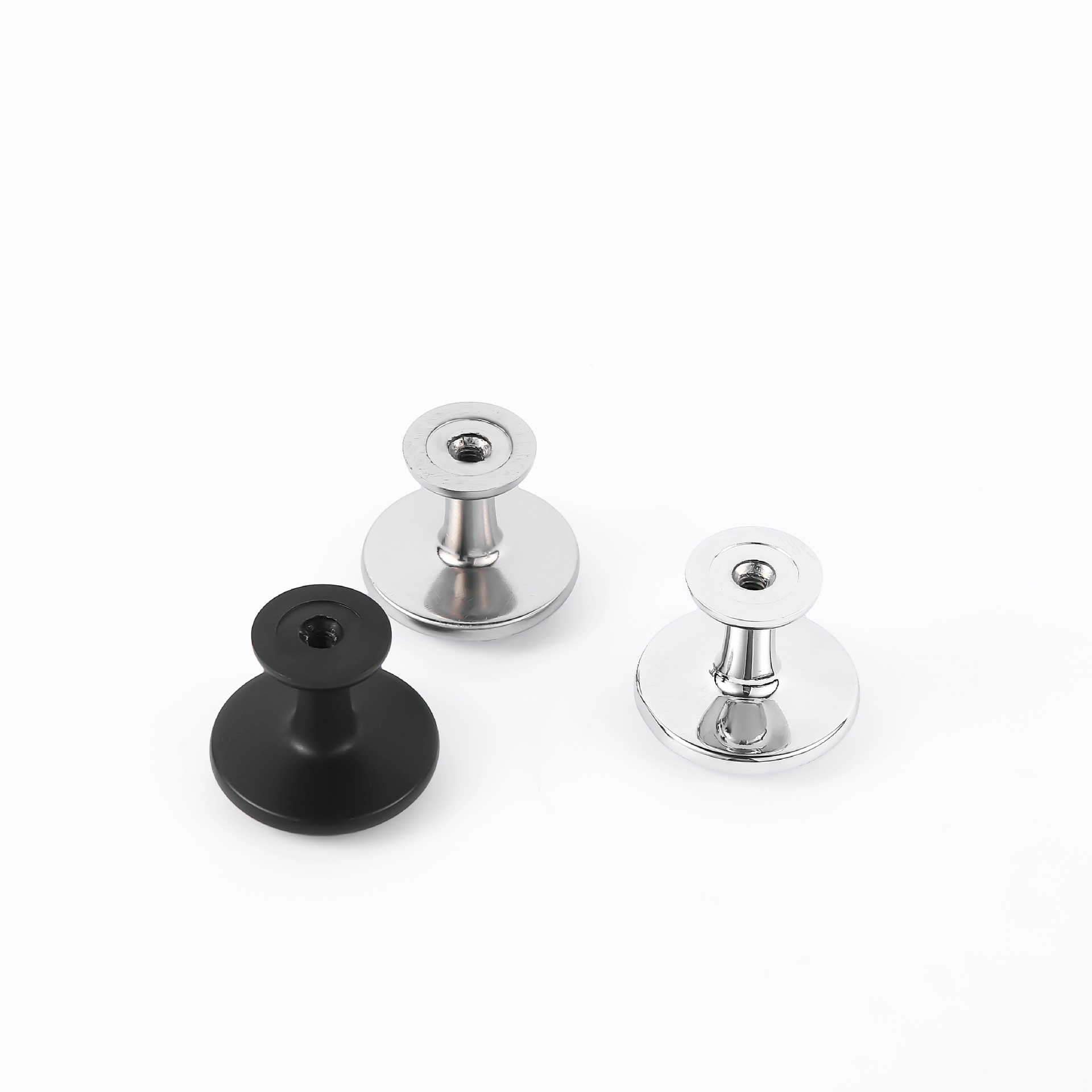 Wholesale Solid Thickened Round Small Single Hole Drawer Knob Zinc Alloy Drawer Pulls And Knobs