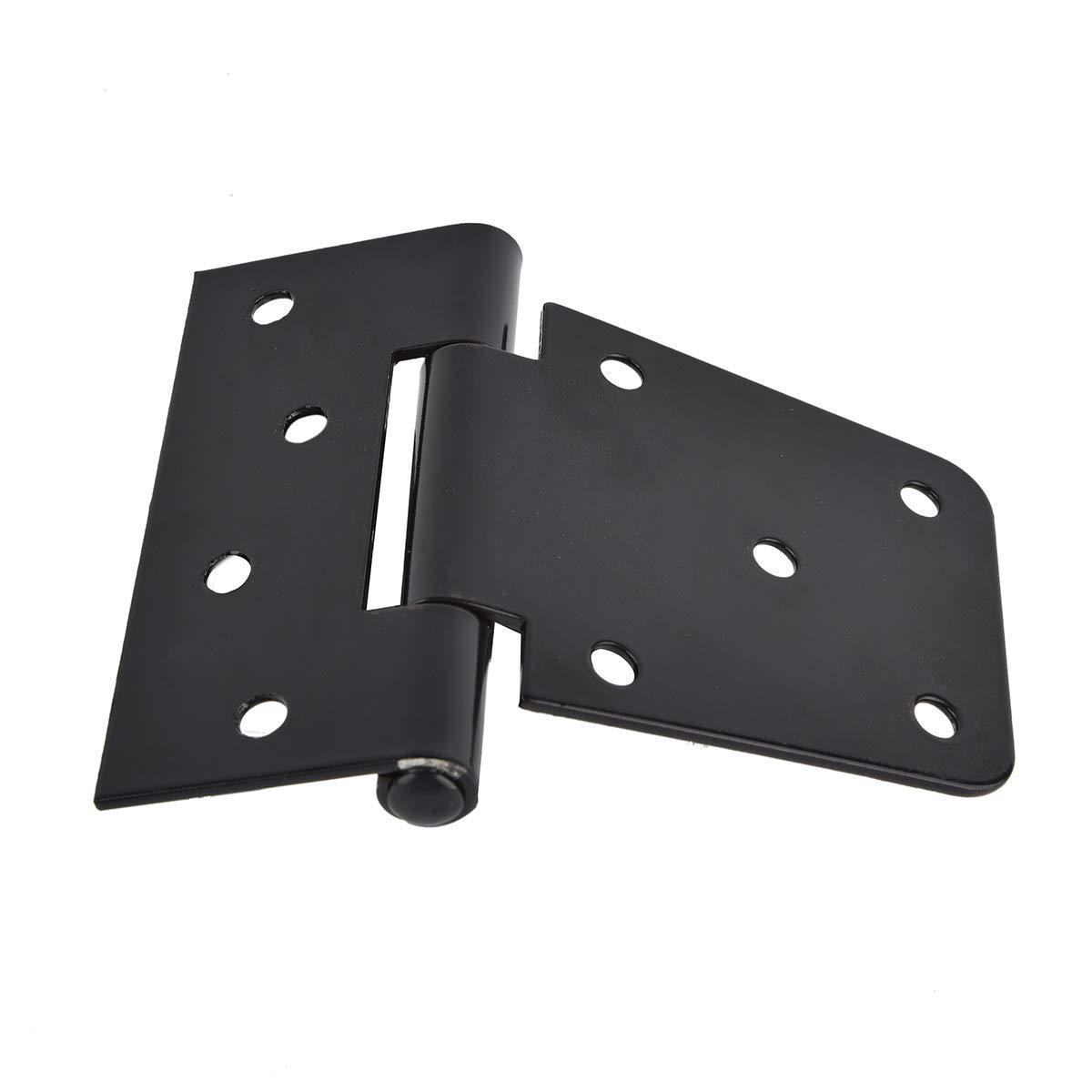 Wholesale 3.5 inch Black Door Hinges Square Barn Shed Hinges Heavy Duty Gate Hardware