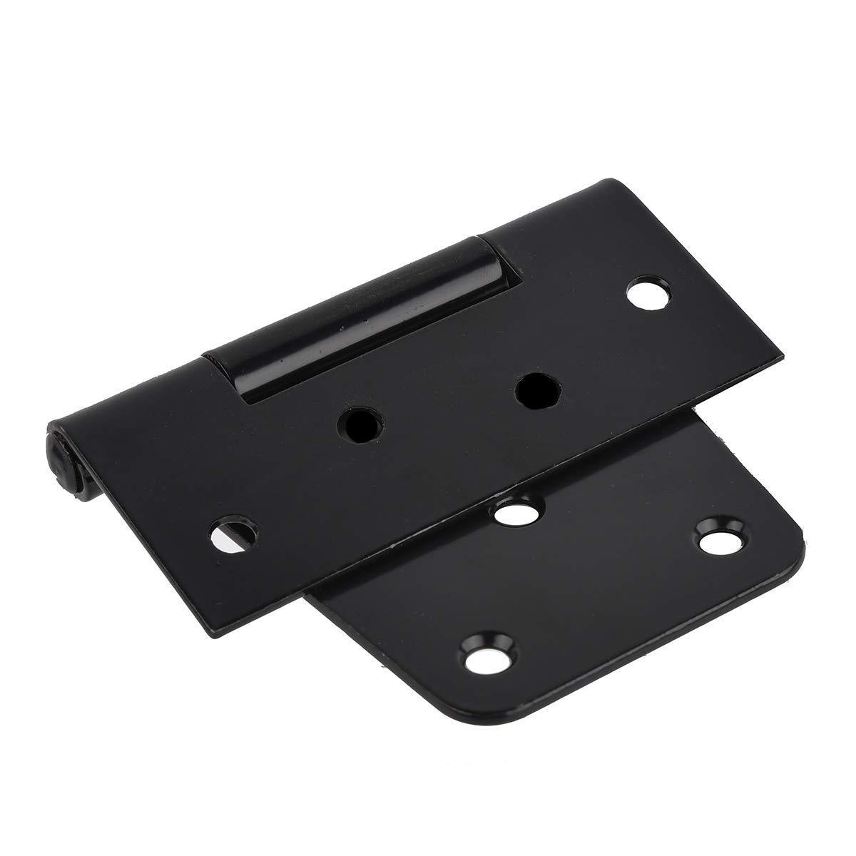 Wholesale 3.5 inch Black Door Hinges Square Barn Shed Hinges Heavy Duty Gate Hardware