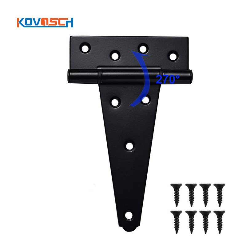 Wholesale 6 inch 8 inch Heavy Duty Fence T-hinge Wrought Iron Solid Bronze Gate Hinge Gate Hardware