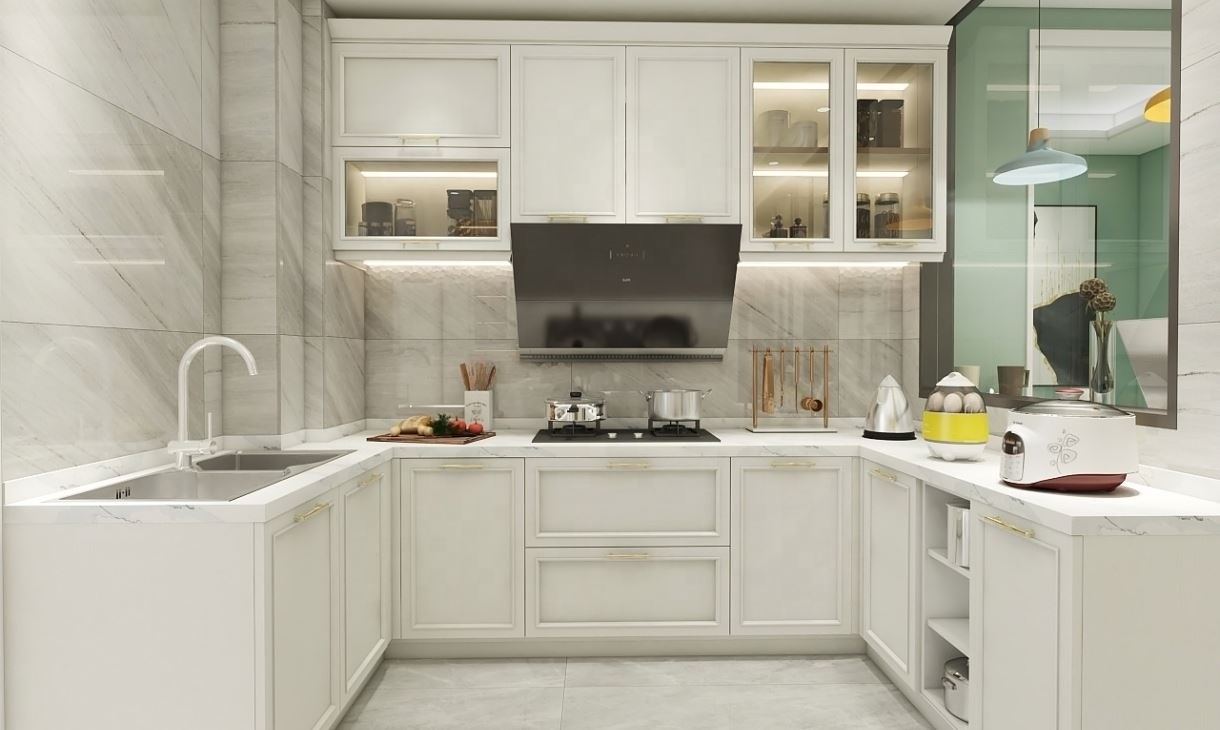 American Style Kitchen Cabinet Simple Design For Small Kitchen