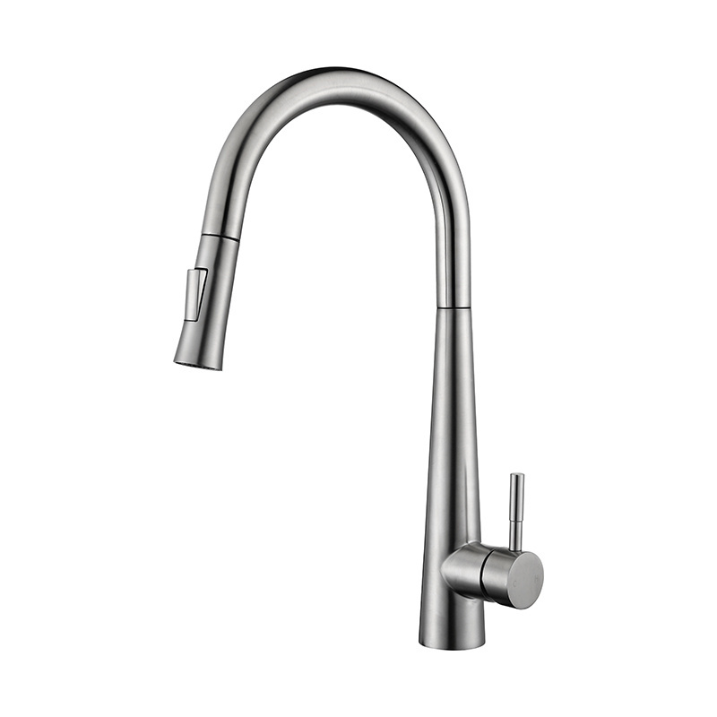 304 Stainless Steel Pull-out Spout Sprayer Faucet,Factory Wholesale CUPC Approved Kitchen Faucets Gourmet Tap