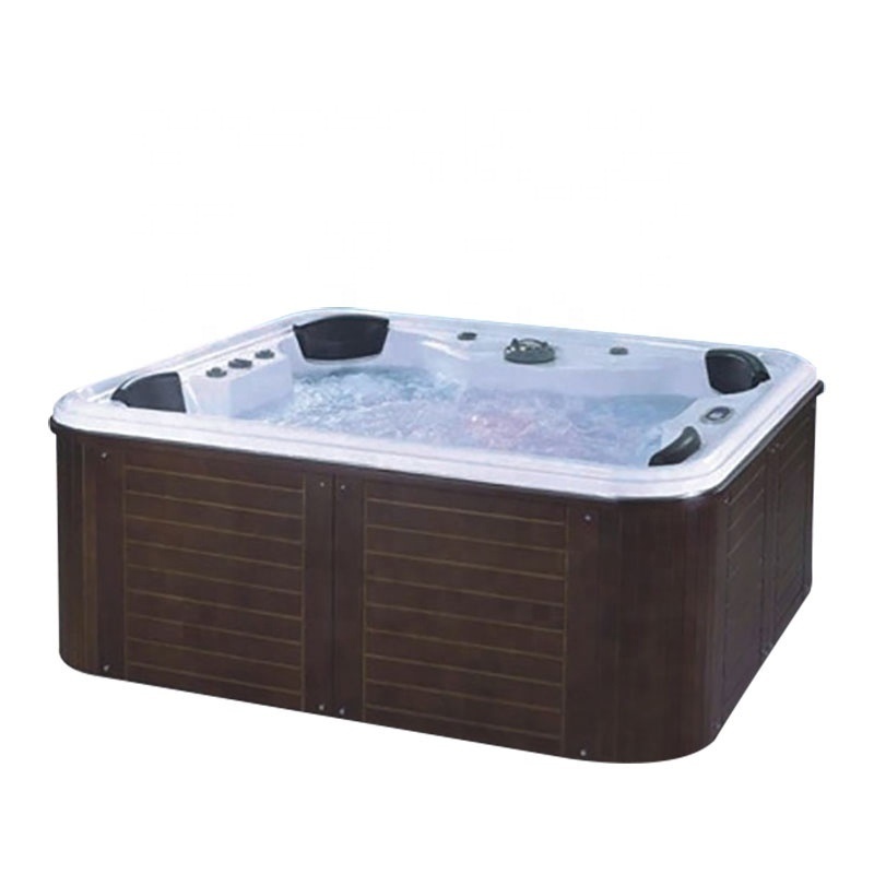 Luxurious Outdoor Bathtub Acrylic Spa Massage Bathtub Big Size With 2 3 Person