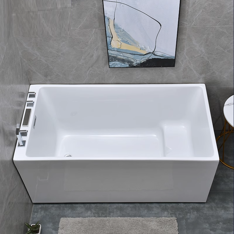 IMPERO Economic Hotel Bathroom Shower Freestanding Baby Bath Tub Deep Resin Acrylic Bathtub