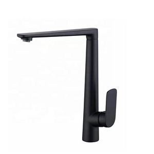 Good Selling Watermark Deck Mounted Single Handle Kitchen Sink Faucet Polish Brass Kitchen Faucet Black Single Faucet Kitchen