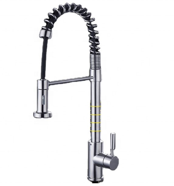 Hot sale classic style brass kitchen faucets tap single hole pull out kitchen faucet