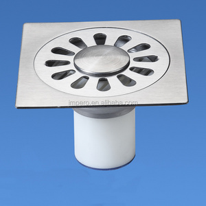 China good quality stainless steel floor pool drain grate square drainer sink waste floor trap