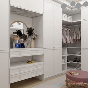 Fashion Design Bedroom Furniture White Wardrobe Closet Armoire