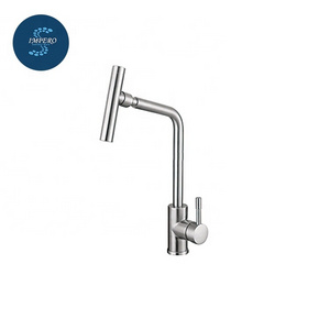 Hot and cold economic flexible brass kitchen faucet mixer tap