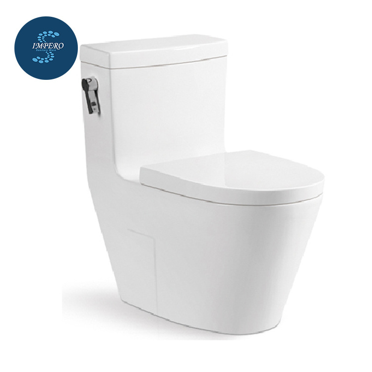 Big best brand siphonic one piece toilet s-trap 300mm water closet toilet with WDI flush valve